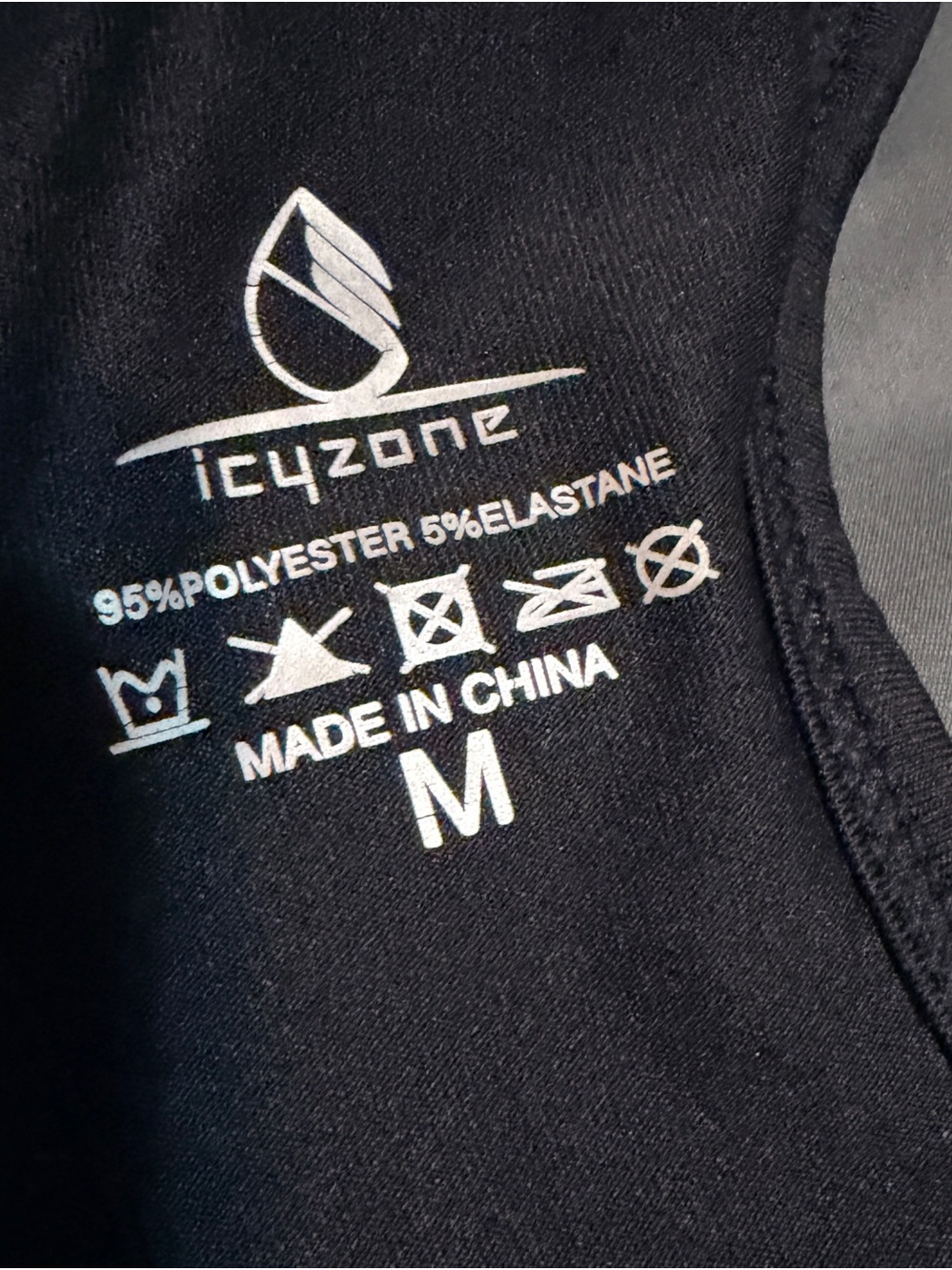 ICYZONE RACERBACK BLACK- size medium - Picture 3 of 4